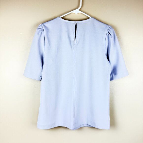 NWOT Ann Taylor Embellished Jewel-Neck Crepe Top - Picture 2 of 9